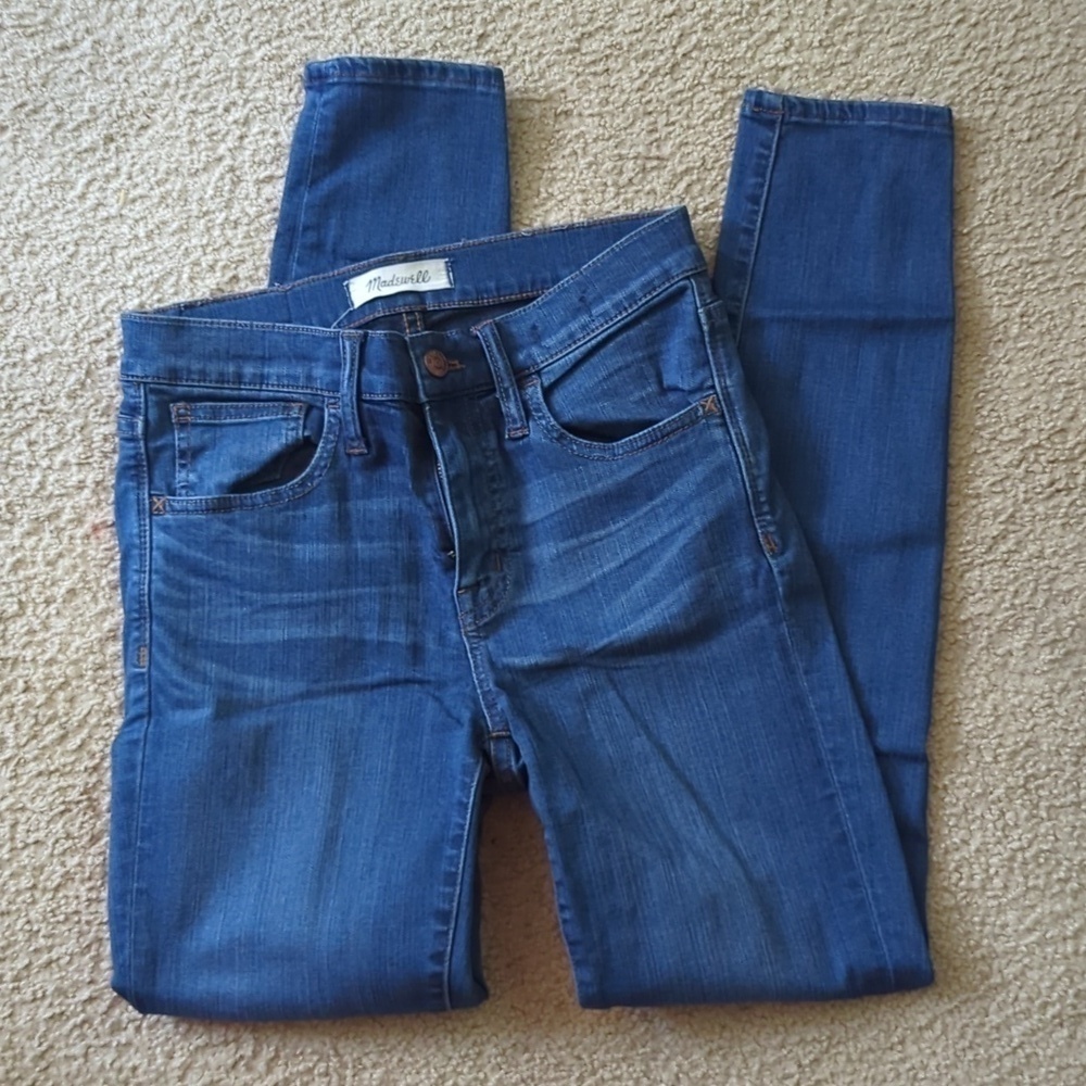 Madewell Roadtripper Medium Wash Denim Skinny Jeans Size 26